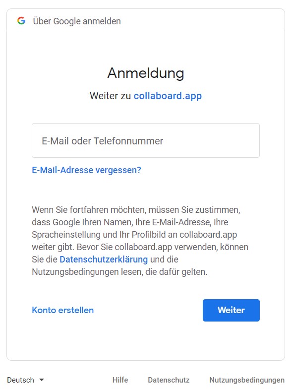 BER GOOGLE ANMELDEN VERWENDEN visual data 5